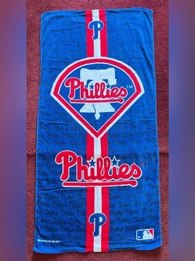 MLB Phillies Beach Towel - Blue, Red, White